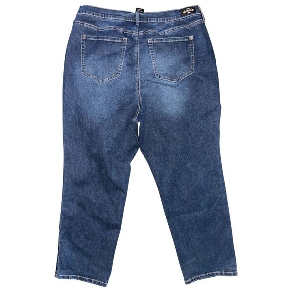 Nanette Lepore Belle High Rise Slim Straight Denim Jeans Women's Size 20 NWT - Picture 2 of 6